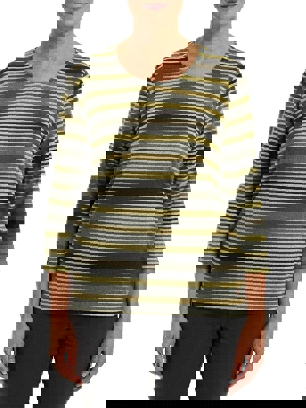 PennyPlain Striped Top - Forest