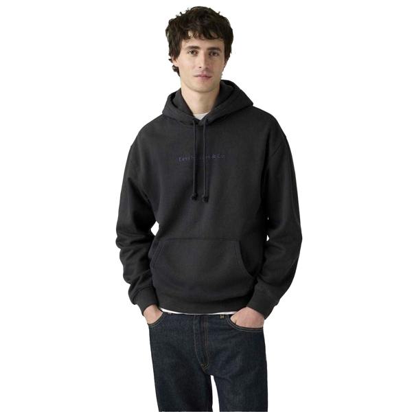 Levis Mens Relaxed Fit Hoodie - Grey - 