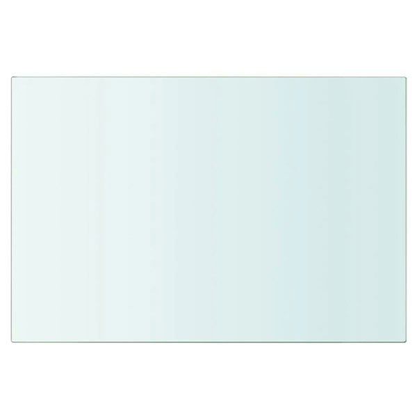 Berkfield Shelves 2 pcs Panel Glass Clear 30x15 cm