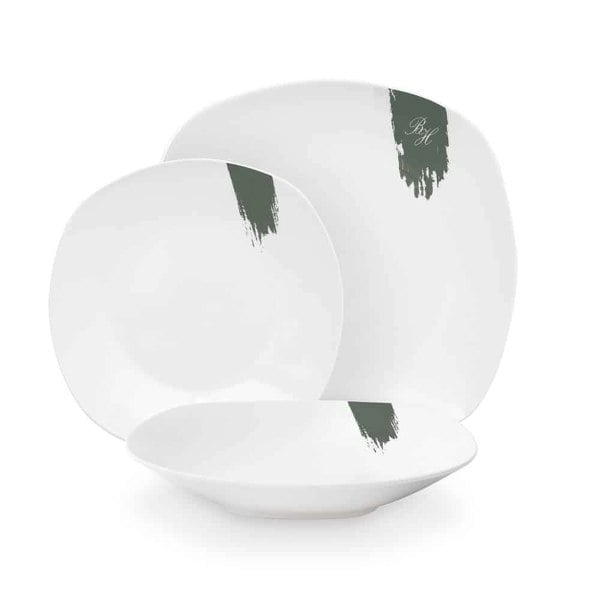 18 pcs dinnerware Berlinger Haus BH10205 Matte Green