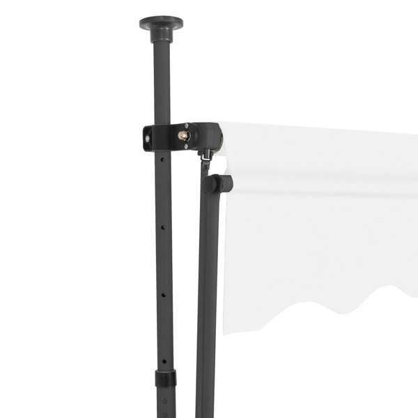 Berkfield Manual Retractable Awning with LED 300 cm Cream