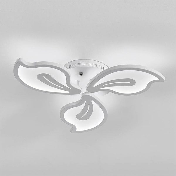 Petal Modern LED Ceiling Light Dimmable/Non-Dimmable (Version A) Ceiling Light Living and Home W 34 x L 34 x H 6.5 cm Non-dimmable White Glow