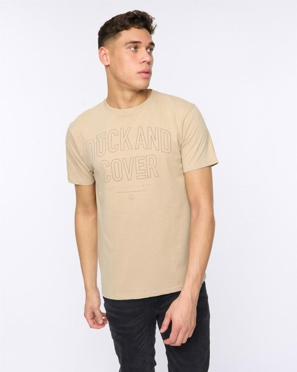 Duck and Cover Lemonport T-Shirt - Greige