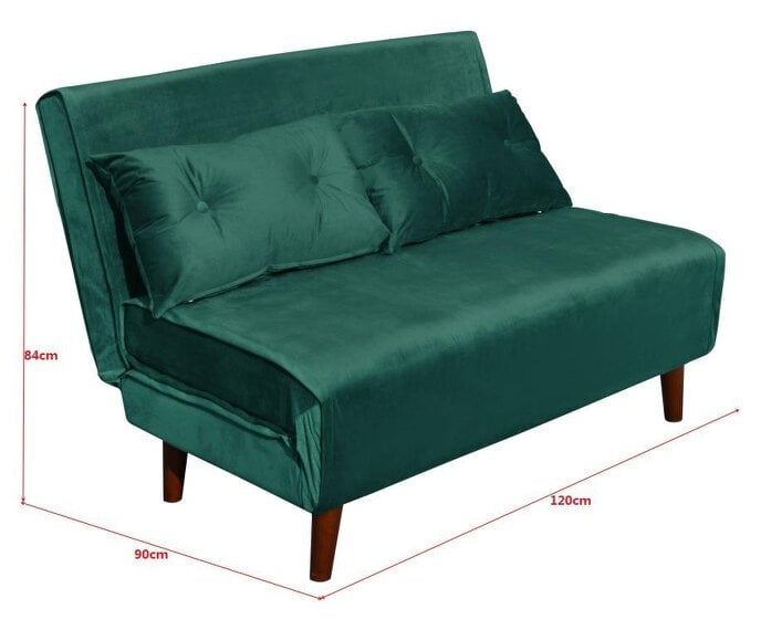 Kosy Koala Double Sofa Bed Sleeper Foldable Portable Pillow Lounge Couch Green Sofa BedLiving Room Furniture