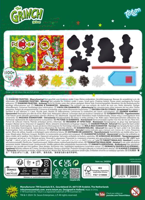 Totum The Grinch Paint Magnets