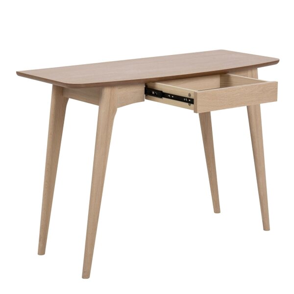 Wyld Haus Milan Oak Veneer Desk with Drawer