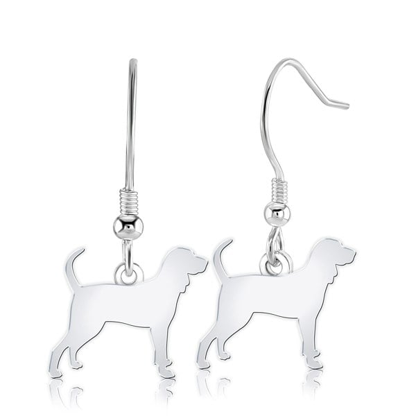 Mylee London Coonhound Silhouette Silver Earrings