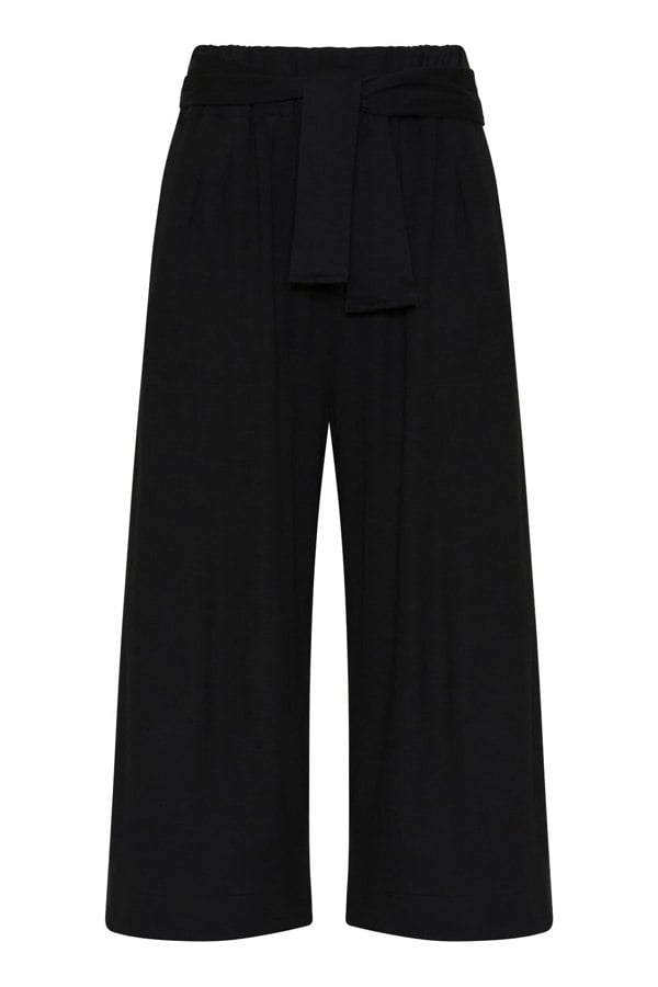 Bo Carter Wide Leg Vallerie Trousers in Organic Cotton - Black