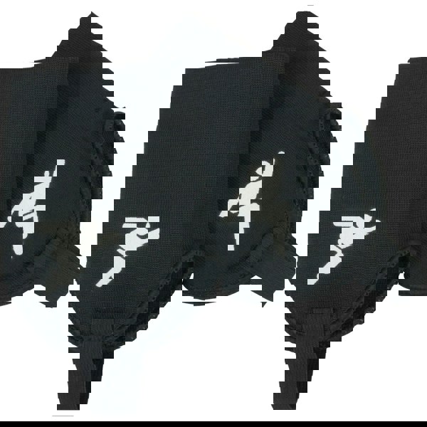 Junior Black Ankle Protectors - Football Rugby Padded Joint Cover Stirrup Shoe