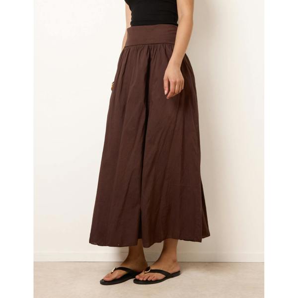 Blue Vanilla Godet Hem Jersey Waist Skirt