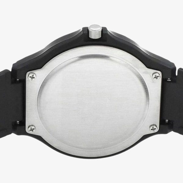 Casio Mens Analogue Black And Orange Dial Watch MW-240-4BVEF