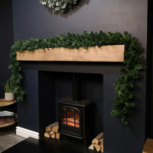 Samuel Alexander 270cm (9ft) Indoor Plain Green Colorado Christmas Garland