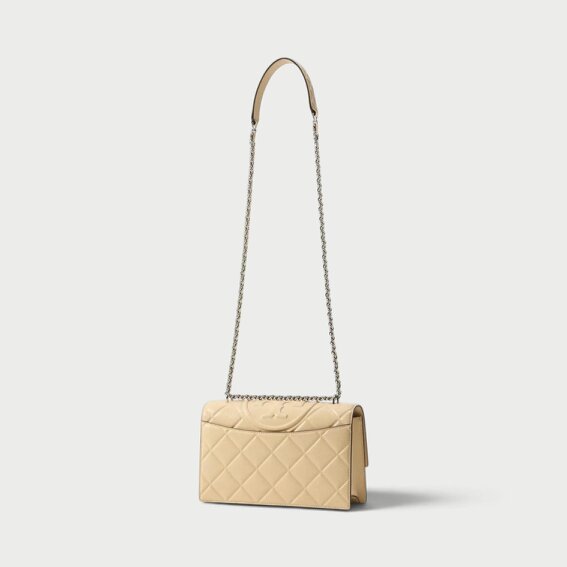 Tory Burch Fleming Convertible Shoulder Bag Vanilla Beige