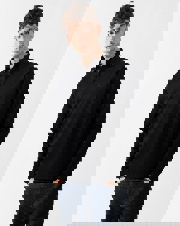 BOSS Green BOSS Green Plisy Mirror Mens Long Sleeve Polo Shirt