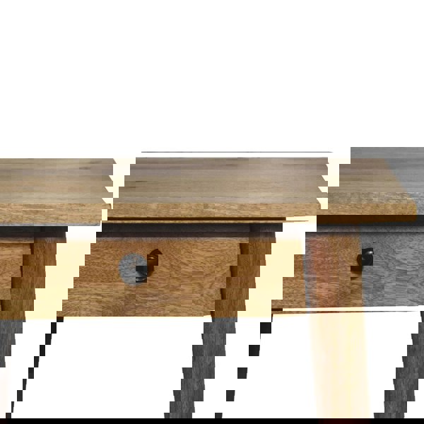 Artisan Furniture Woven Solid Wood End Table