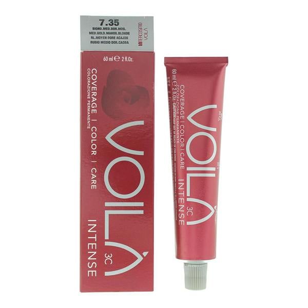 Intercosmo Voila 3C Hair Colour 60ml - 7.35 Medium Golden Mahogany Blonde
