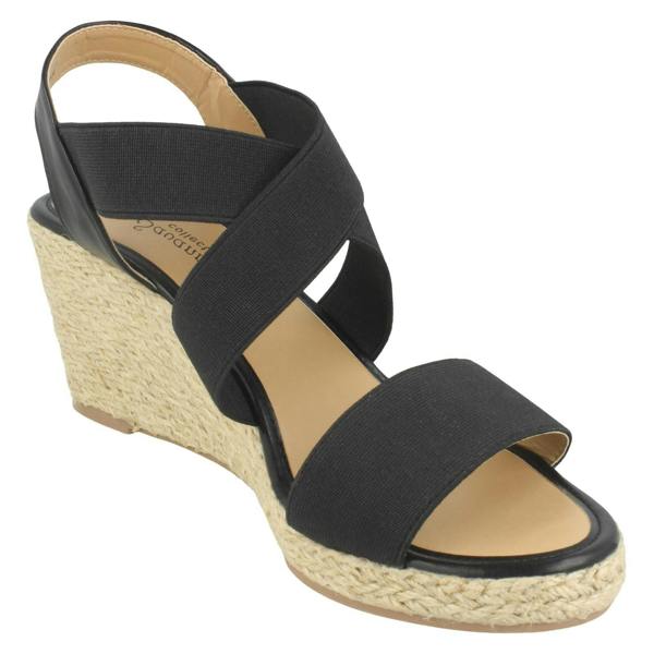 Savannah Ladies Savannah High Rope Wedge Sandals