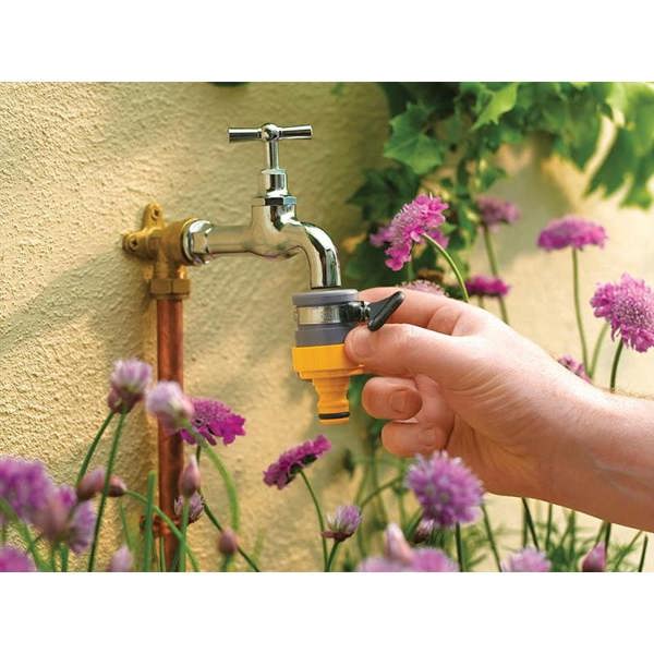 Hozelock Round Tap Connector - Multi Colour - 