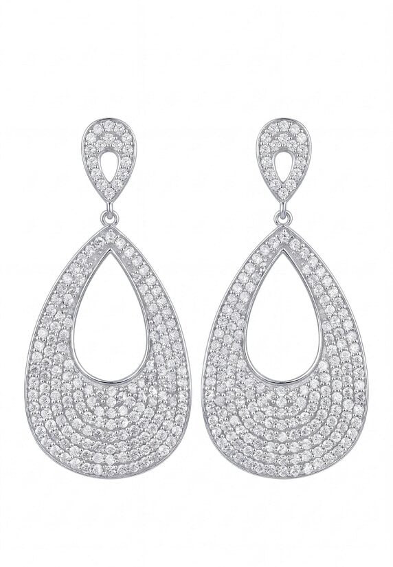 Latelita Samira Teardrop Earrings Silver