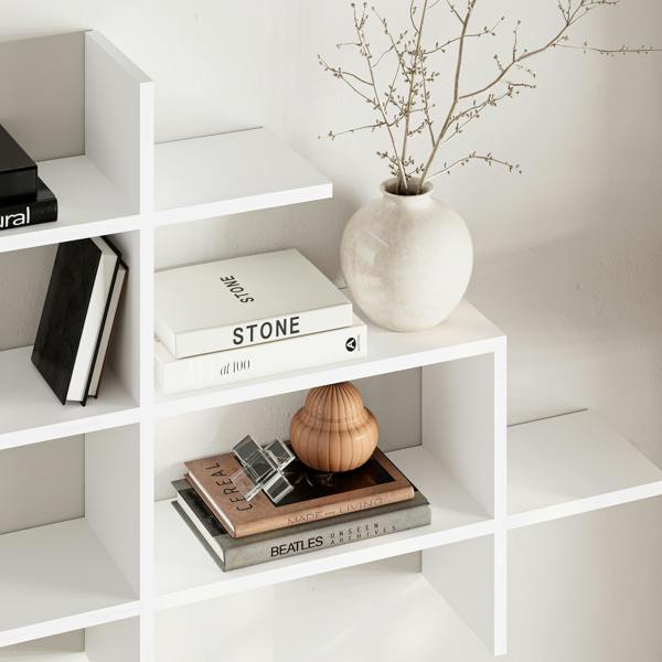 Decortie Halic 3 Tiers Wall Mounted Shelf Modern Floating Bookcase 150cm