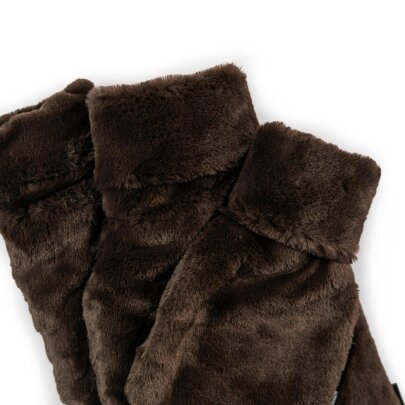 CosyPanda Triple Chocolate Faux Fur Hot Water Bottle Gift Set