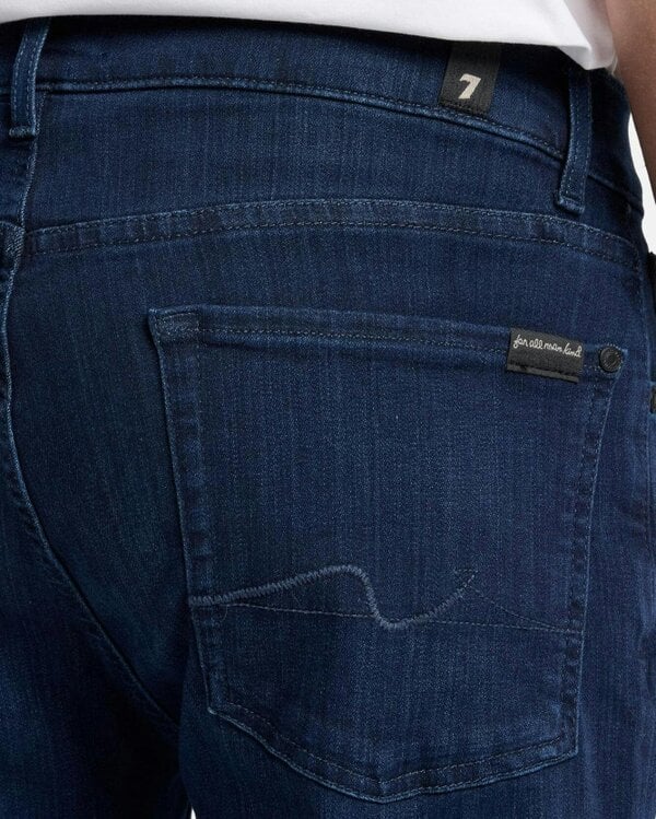 7 For All Mankind SLIMMY Mens Slim Fit Luxe Performance Denim Jeans - Deep Blue