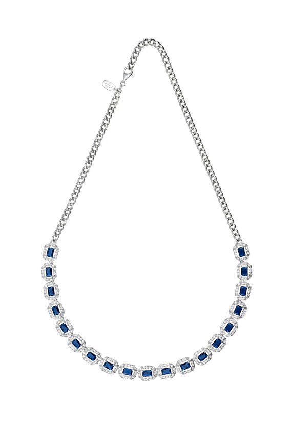 Latelita Whistledown Sapphire Gemstone Necklace Silver