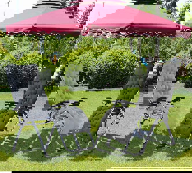 Smart Living Zero Gravity Chair with Cushion & Pillow - Black