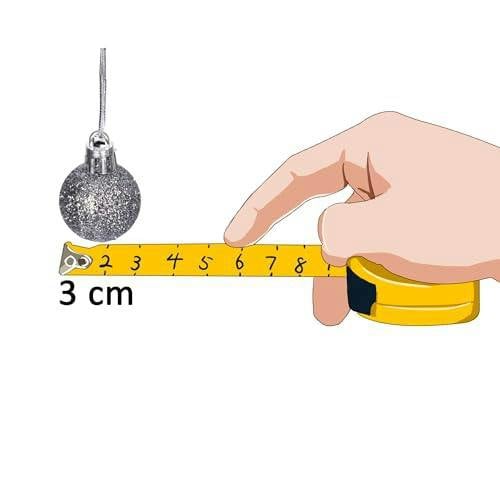 3cm Shatterproof Mid Grey Christmas Baubles Set, 12 or 24 Pack Festive Decorations image 9