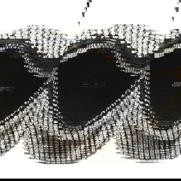 Alexander Wang rhinestone crossbody bag in black and silver