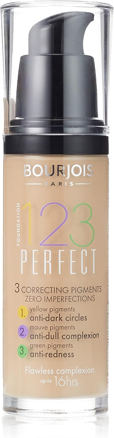 Bourjois Paris Bourjois 123 Perfect Foundation, Various Shades, 30ml