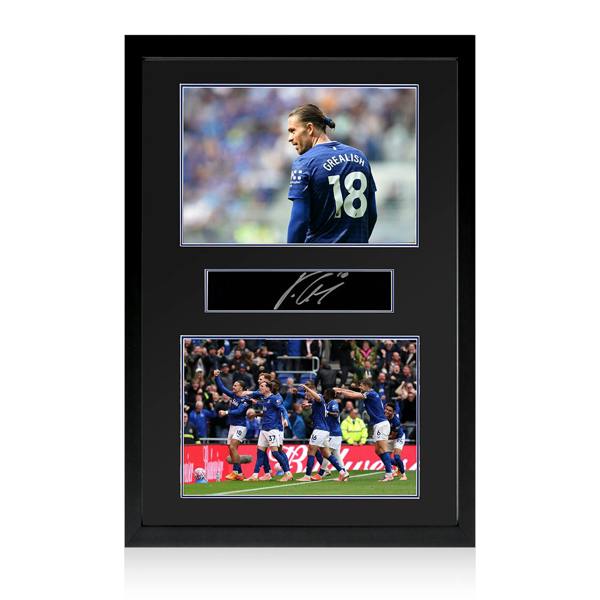 Jack Grealish Signed Everton Plaque Iconic Frame