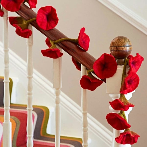 Paper High Felt Flower Garland