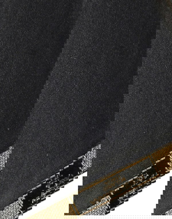 Crystal Bifold Clutch with Black Leather Lining