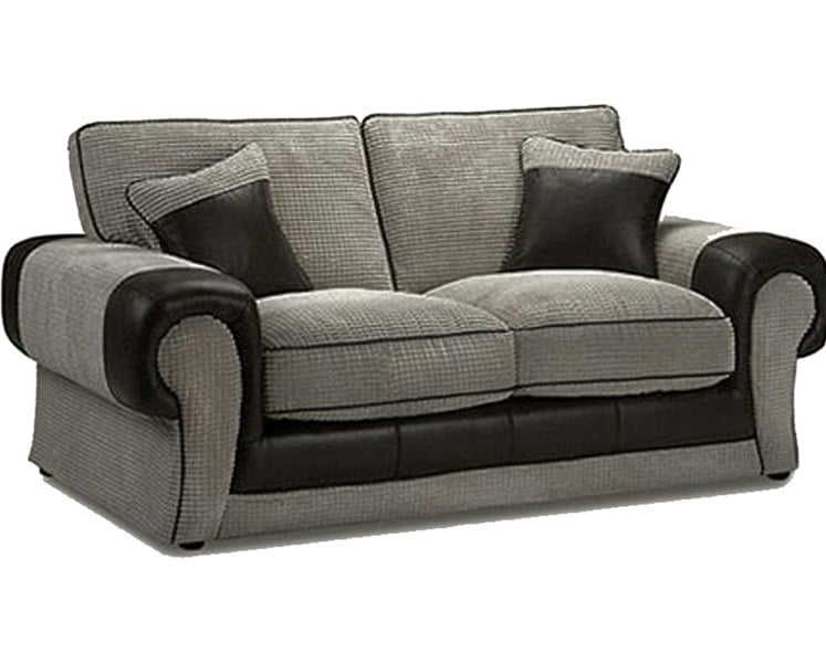 Portland Mixed Fabric Cord 3 Seater