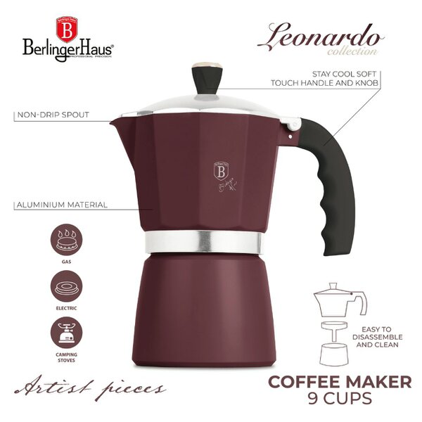 Berlinger Haus Coffee maker, 9 cups BH8567 LEONARDO