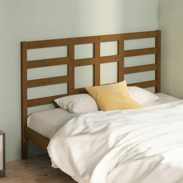 Berkfield Bed Headboard Honey Brown 156x4x104 cm Solid Wood Pine