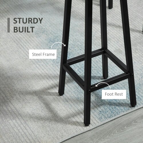 Wyld Haus Lura Rika Metal Grey 6 Piece Bar Dining Set With 4 Stools