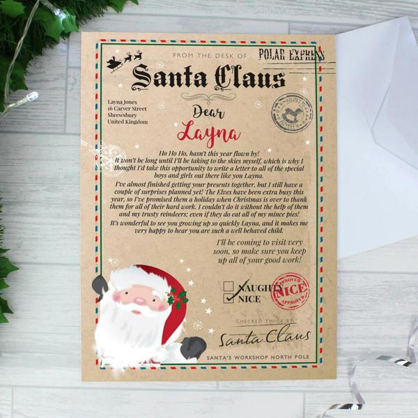 Personalised Santa Claus Letter - lifestyle shot
