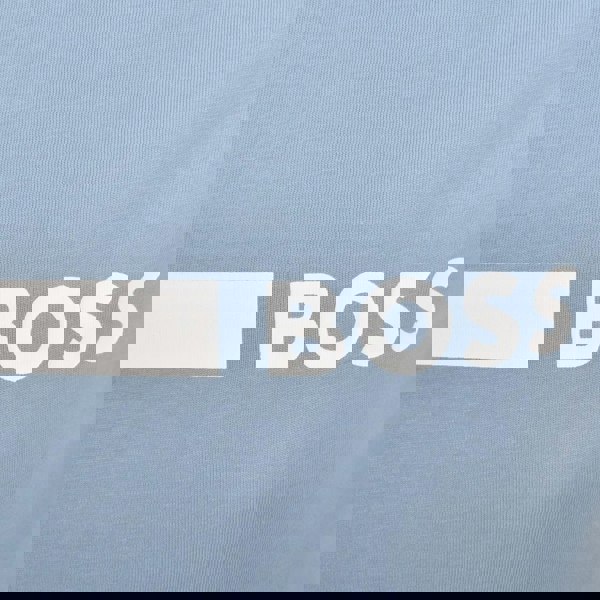 BOSS Slim Fit RN T-Shirt Open Blue