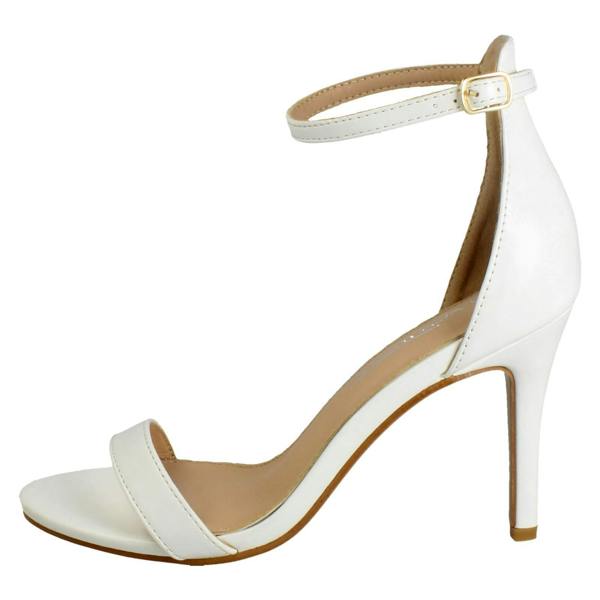 Anne Michelle Ladies Anne Michelle High Heeled Wide Fit Evening Sandals F12109