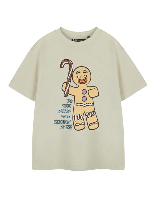 Shrek Unisex Kids Beige Gingy Short Sleeved T-Shirt