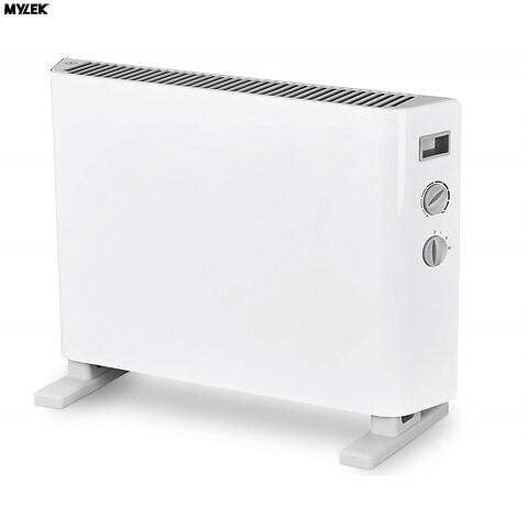 MYLEK Convector Heater Electric 2000W Free Standing Radiator - Portable, 3 Power Modes with Adjustable Thermostat