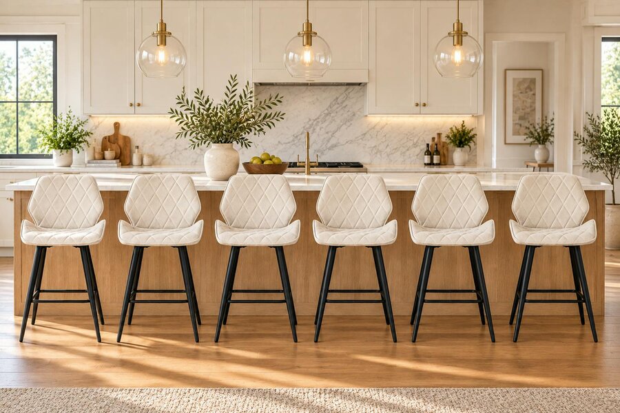 Outdoor Living Cayden Comfort Bar Stools - set of 6