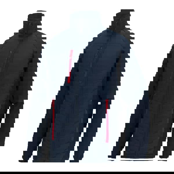 Regatta Mens Full Zip Padded Jacket - Navy/Classic Red - 