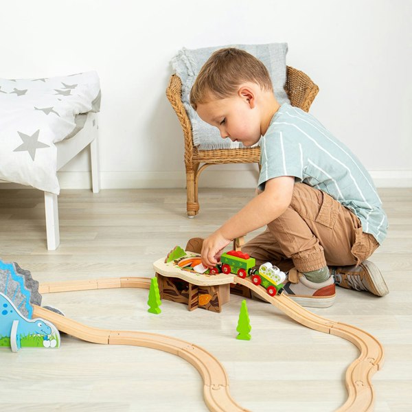 Bigjigs Rail Wooden Lava Pit Train Set Accessory