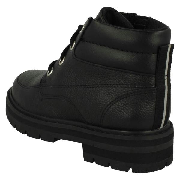 Clarks Girls Clarks Lace Up Detailed Ankle Boots Prague Zip