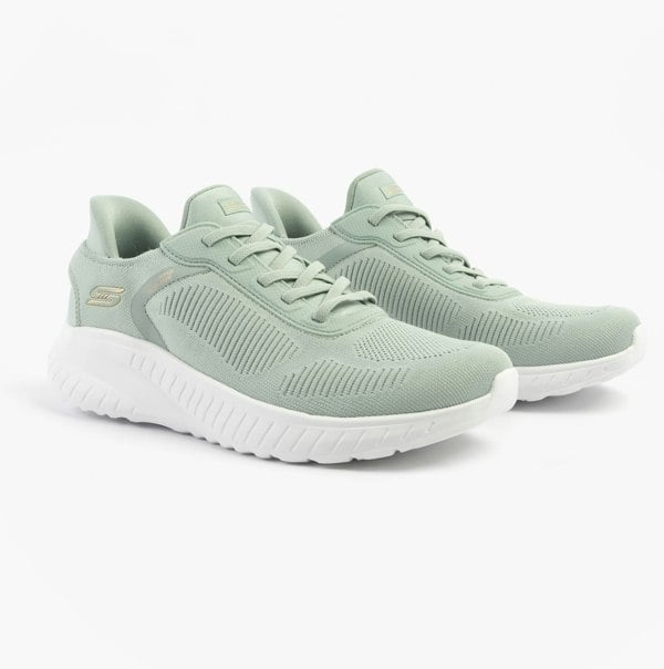 Skechers BOBS SPORT SQUAD Womens Trainers Blue