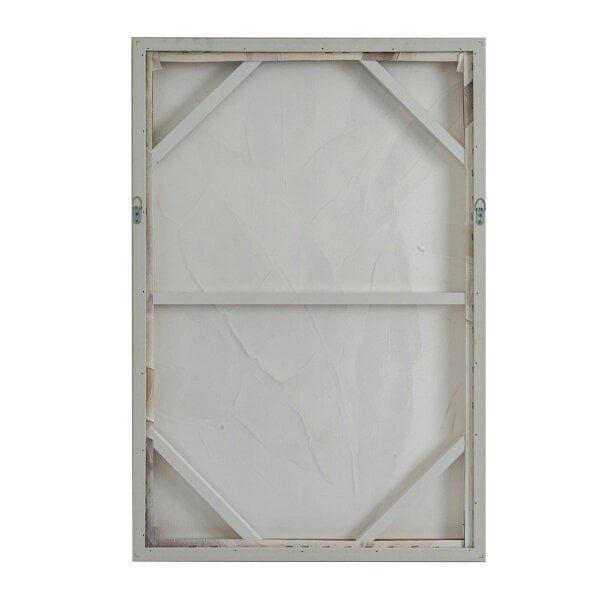 Wyld Haus Naousa Coastal White and Cream Line Art In Frame