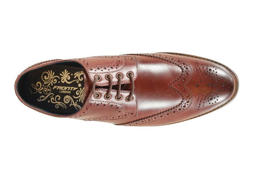 Front London Morrison Brogue Shoes - Burgundy